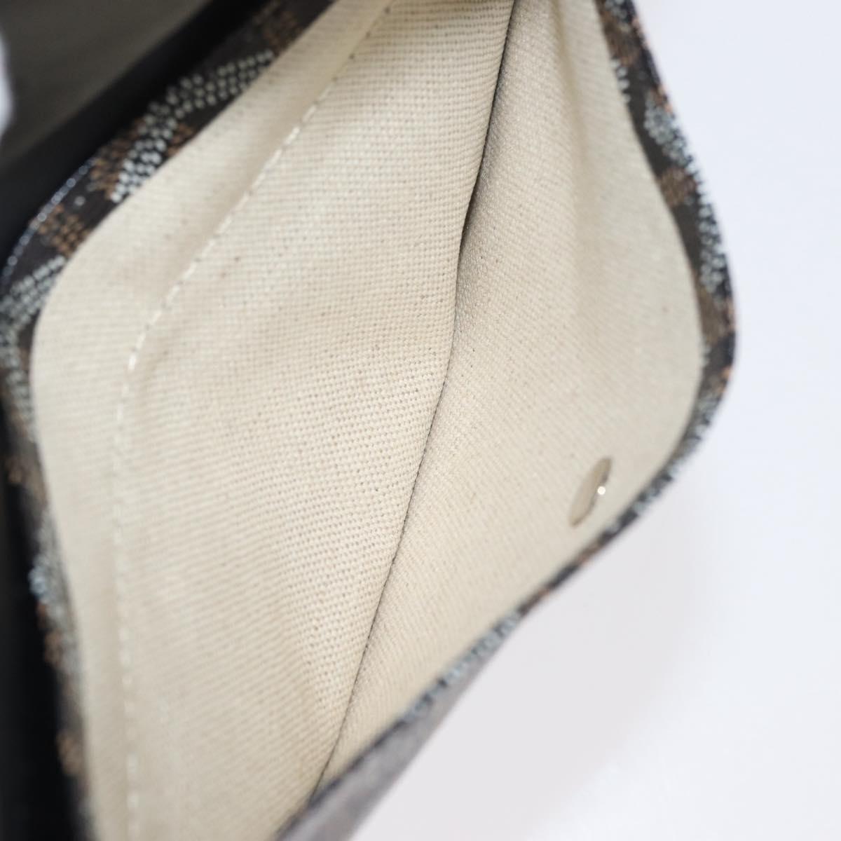 GOYARD Saint Louis PM Tote Bag PVC Canvas Black Silver Auth ep14359SAV