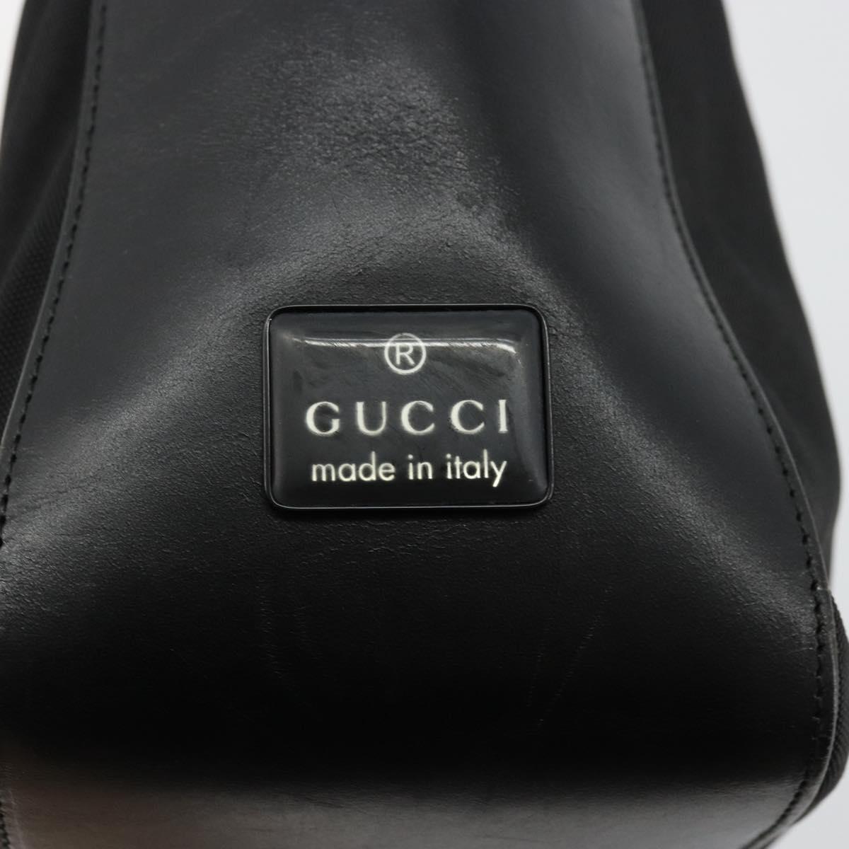 GUCCI Shoulder Bag Nylon Black Silver 001 3766 Auth ep14364