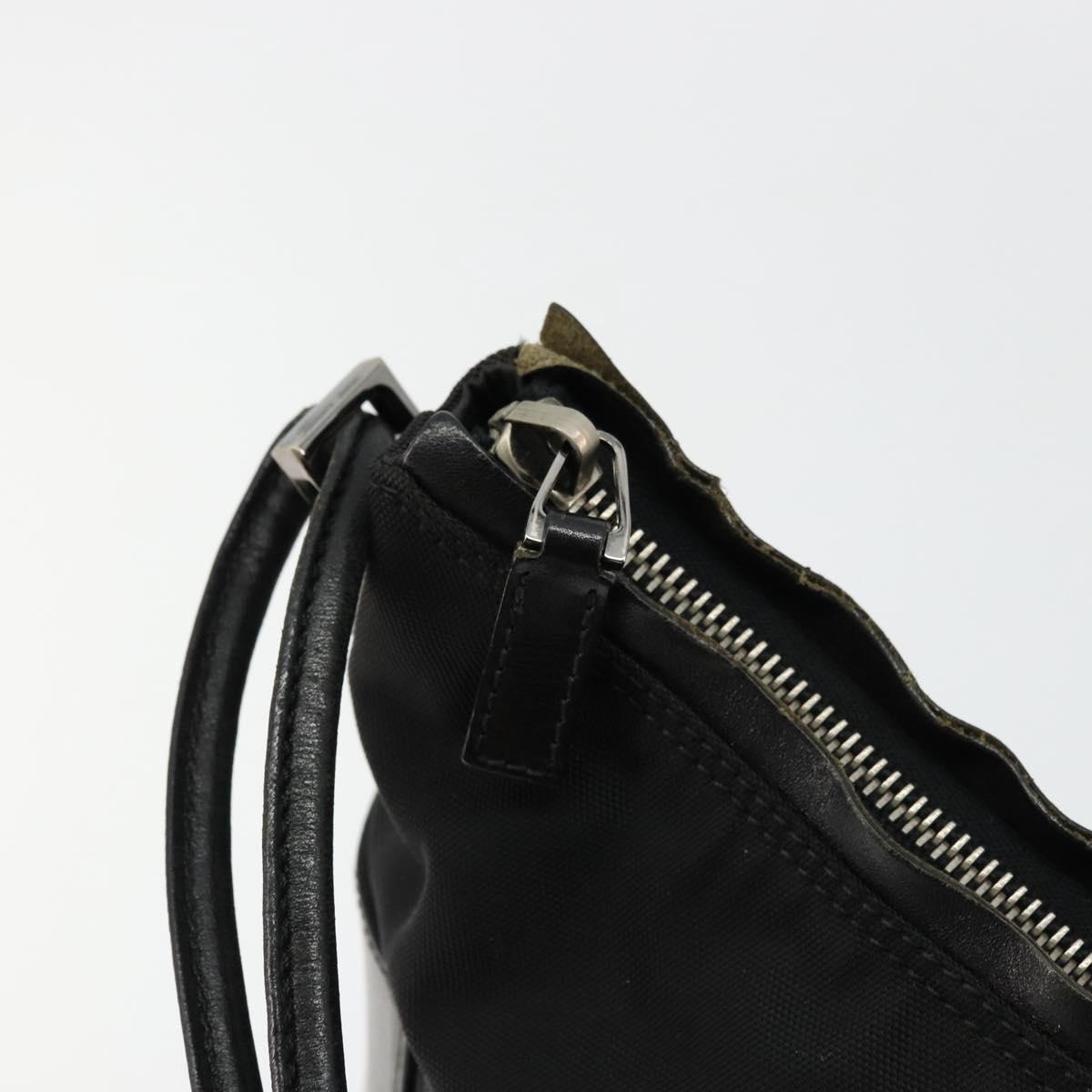 GUCCI Shoulder Bag Nylon Black Silver 001 3766 Auth ep14364