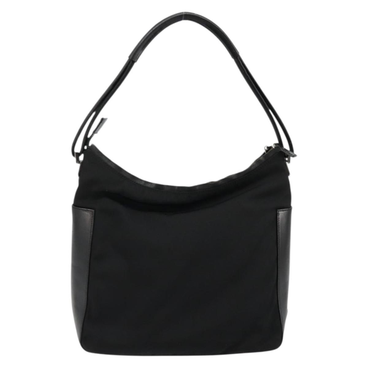 GUCCI Shoulder Bag Nylon Black Silver 001 3766 Auth ep14364