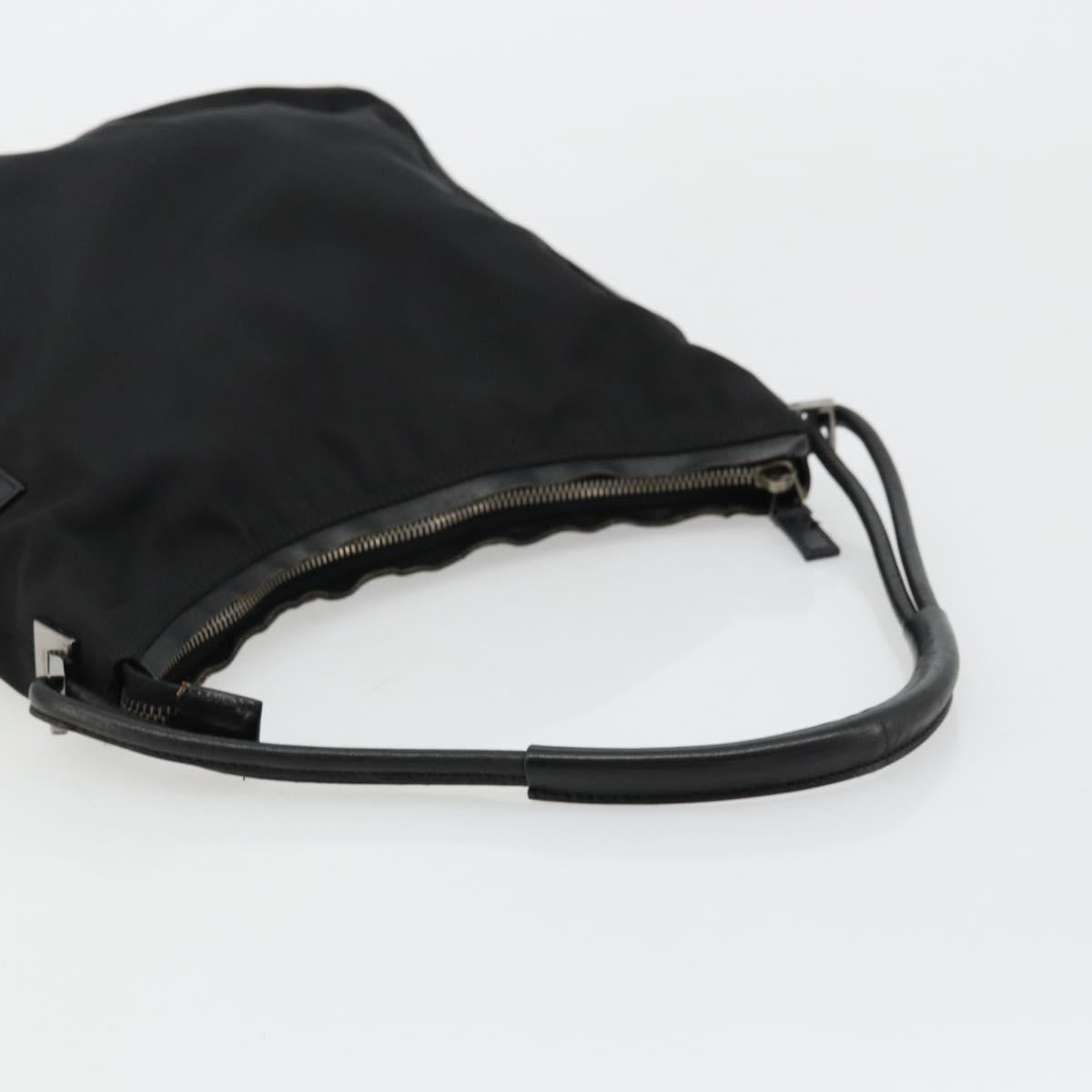 GUCCI Shoulder Bag Nylon Black Silver 001 3766 Auth ep14364