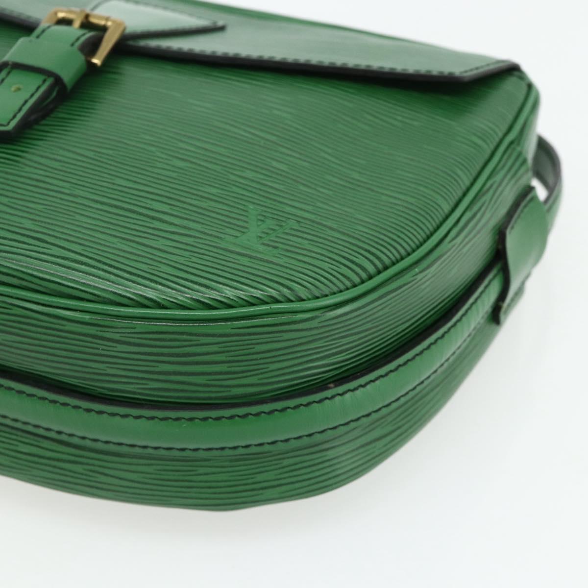 LOUIS VUITTON Epi Jeune Fille MM Shoulder Bag Green M52154 LV Auth ep14366A