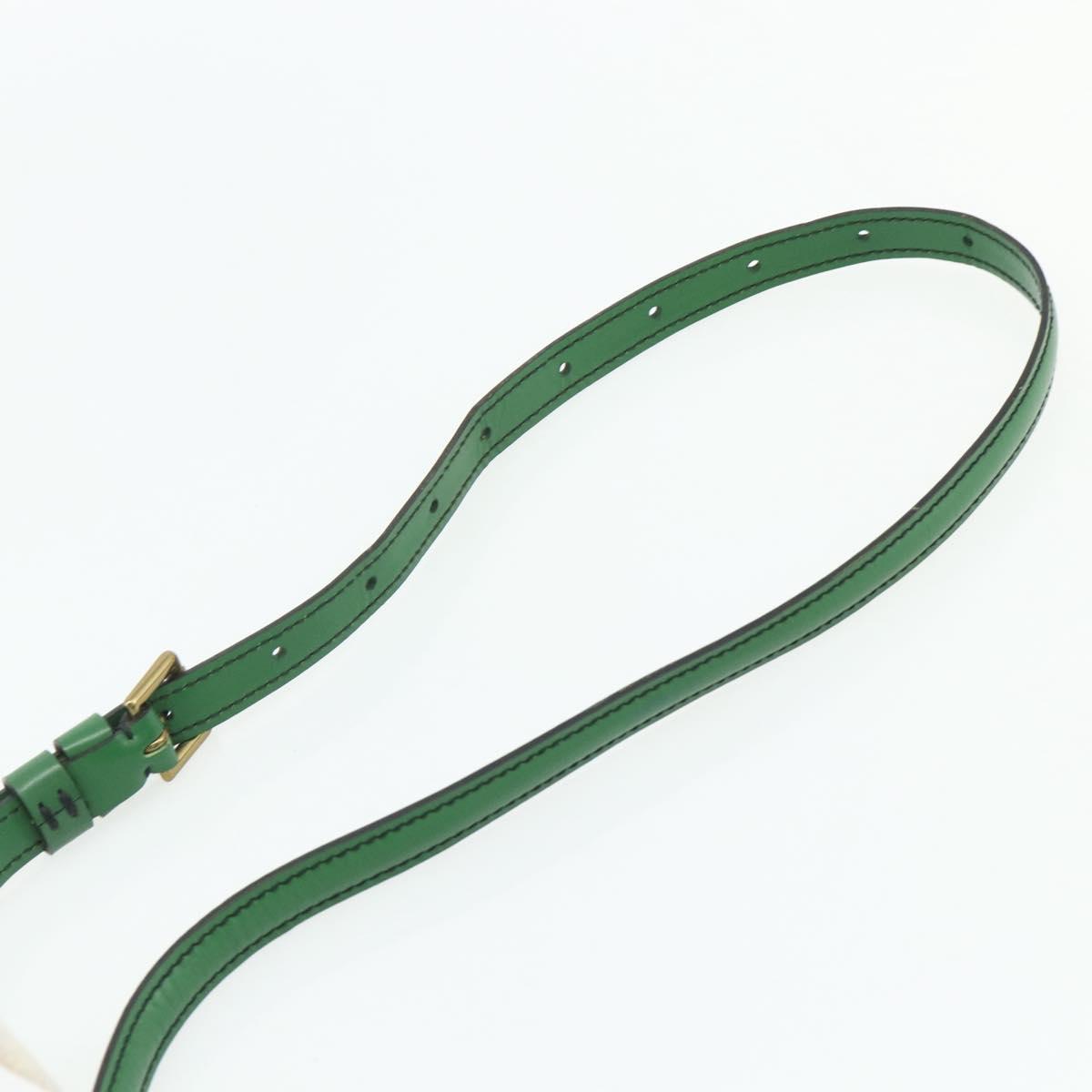 LOUIS VUITTON Epi Jeune Fille MM Shoulder Bag Green M52154 LV Auth ep14366A