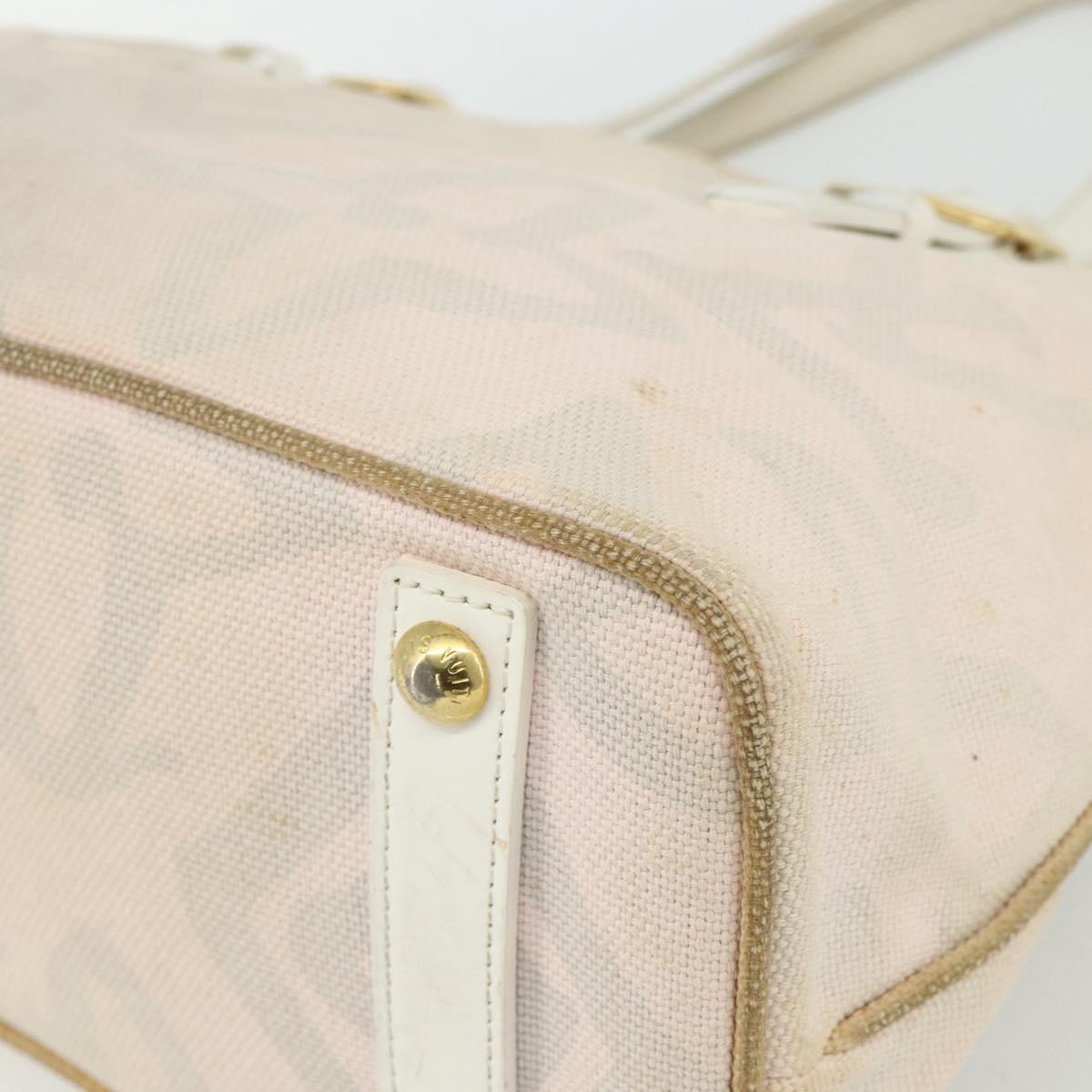 LOUIS VUITTON Cruise line Taicienne PM Bag Canvas Pink M95672 LV Auth ep14376
