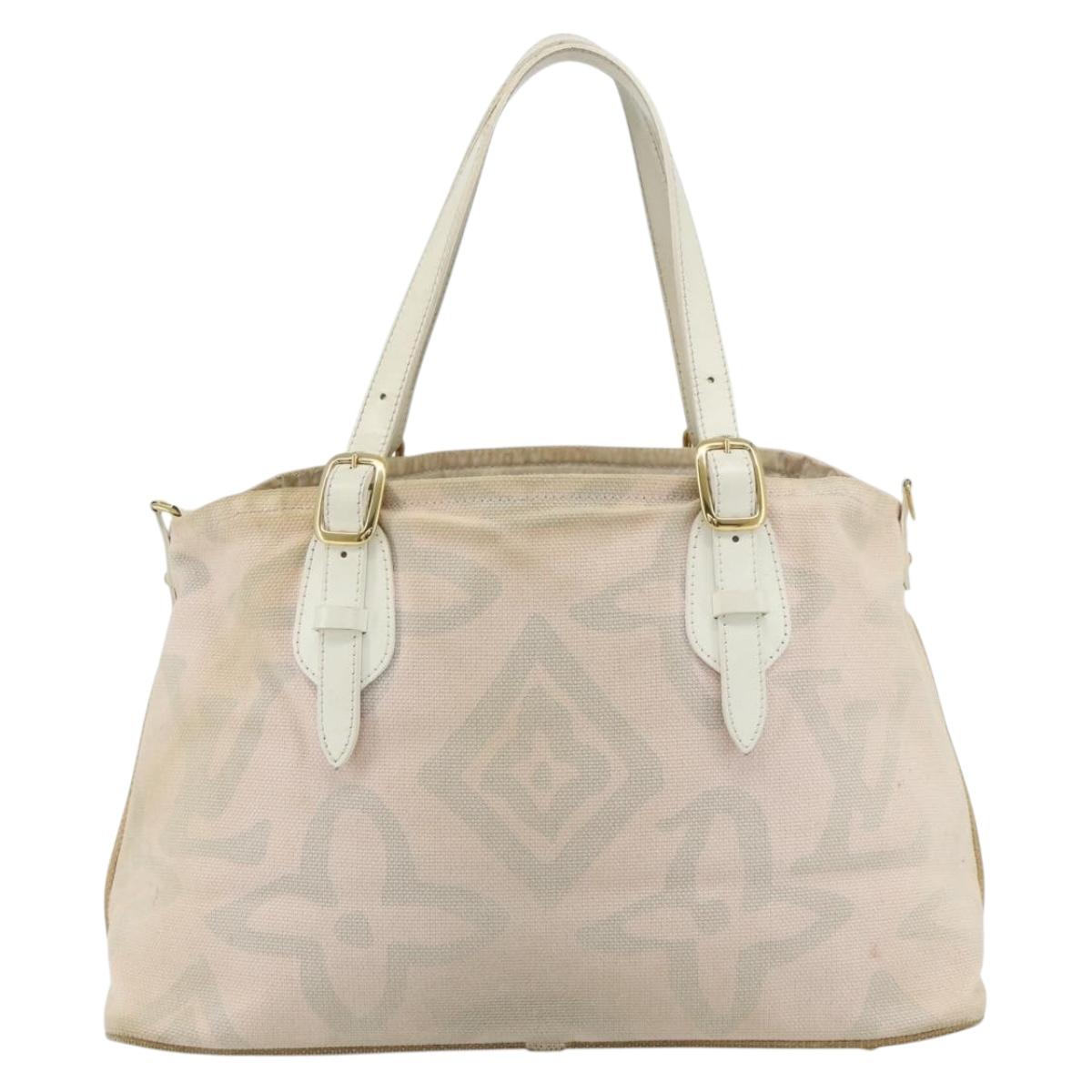 LOUIS VUITTON Cruise line Taicienne PM Bag Canvas Pink M95672 LV Auth ep14376