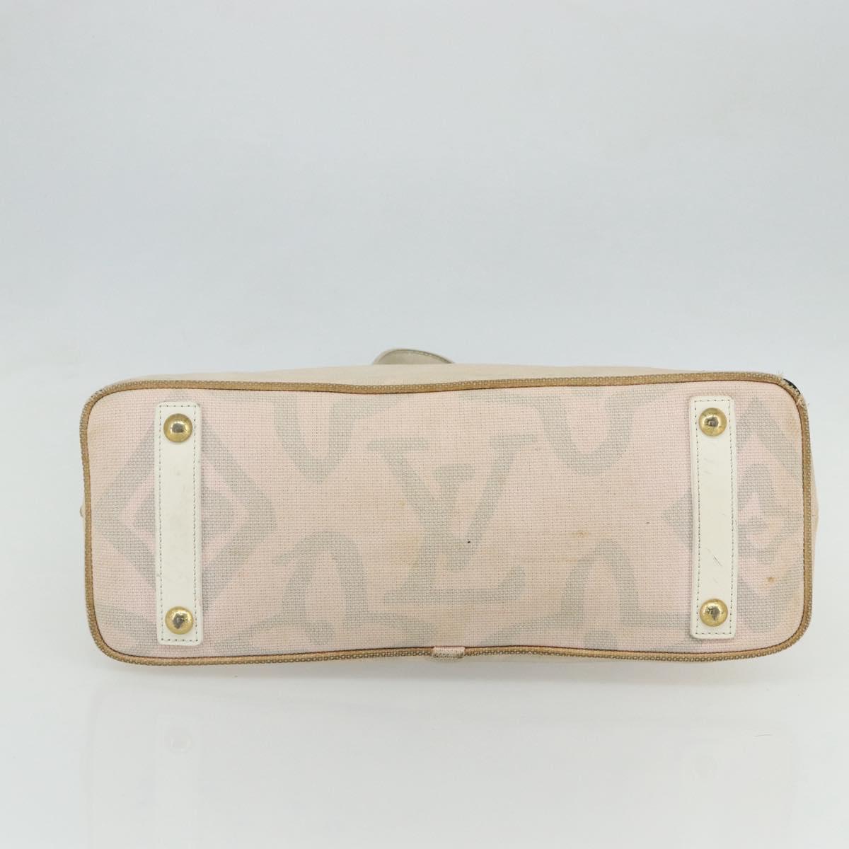 LOUIS VUITTON Cruise line Taicienne PM Bag Canvas Pink M95672 LV Auth ep14376