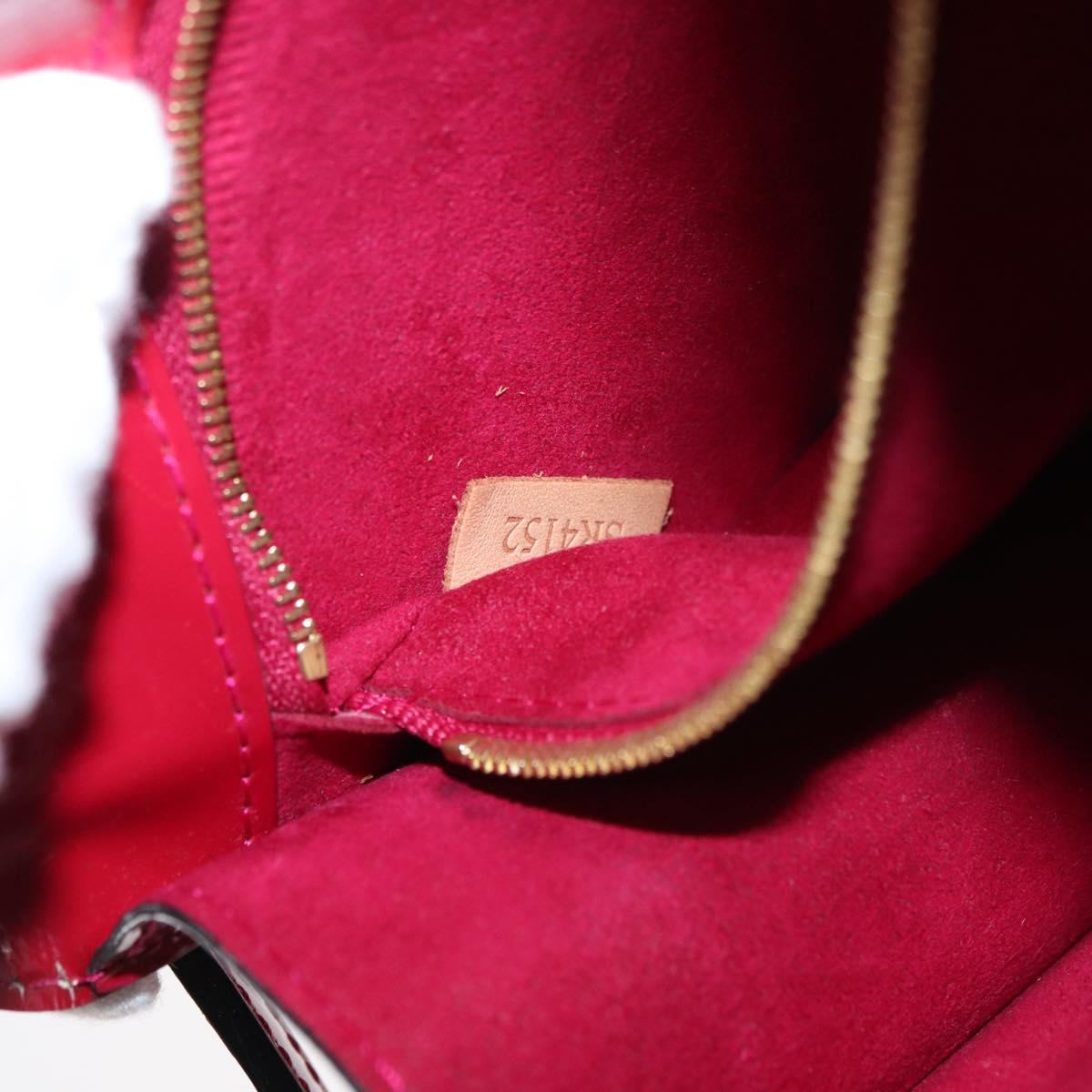 LOUIS VUITTON Vernis Monceau BB Bag 2way Rose Andian M91579 LV Auth ep14379A