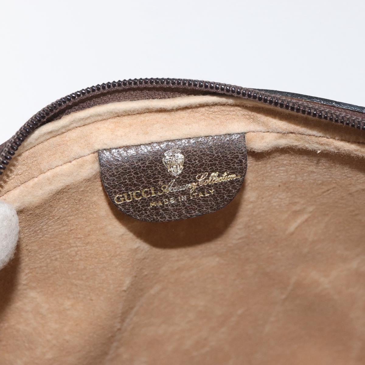 GUCCI GG Supreme Web Sherry Line Bag PVC Beige Gold 010 378 Auth ep14400