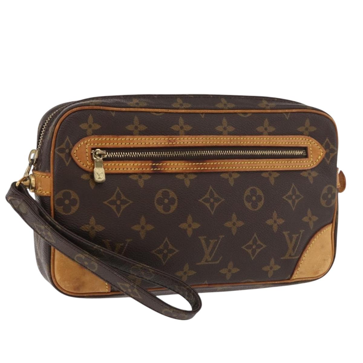 LOUIS VUITTON Monogram Marly Dragonne GM Clutch Bag M51825 LV Auth ep14439