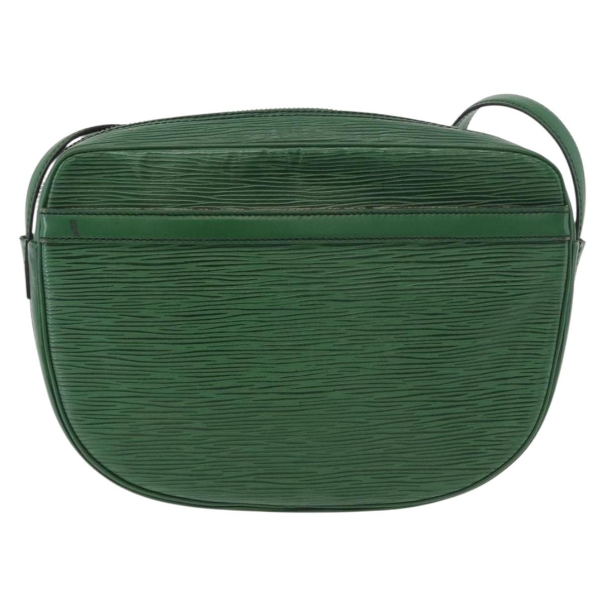 LOUIS VUITTON Epi Jeune Fille MM Shoulder Bag Green M52154 LV Auth ep14448