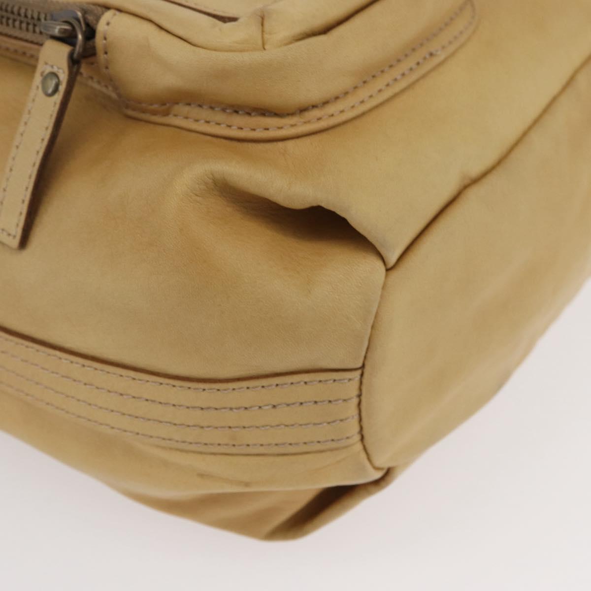 BURBERRY Blue Label Shoulder Bag Leather Beige Auth ep14455