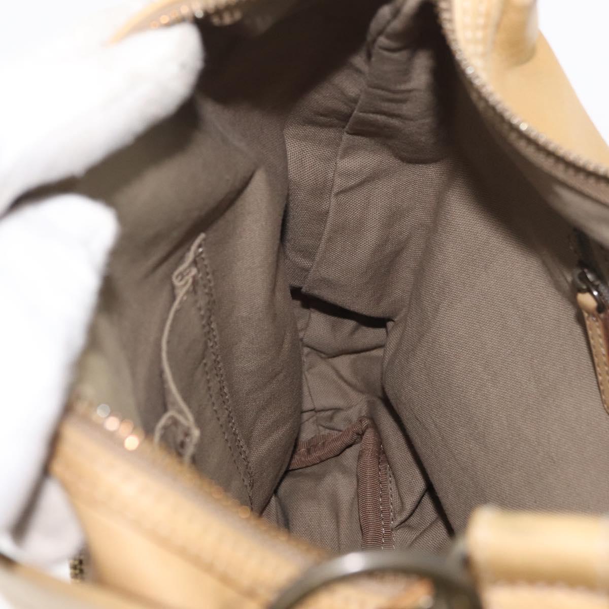 BURBERRY Blue Label Shoulder Bag Leather Beige Auth ep14455