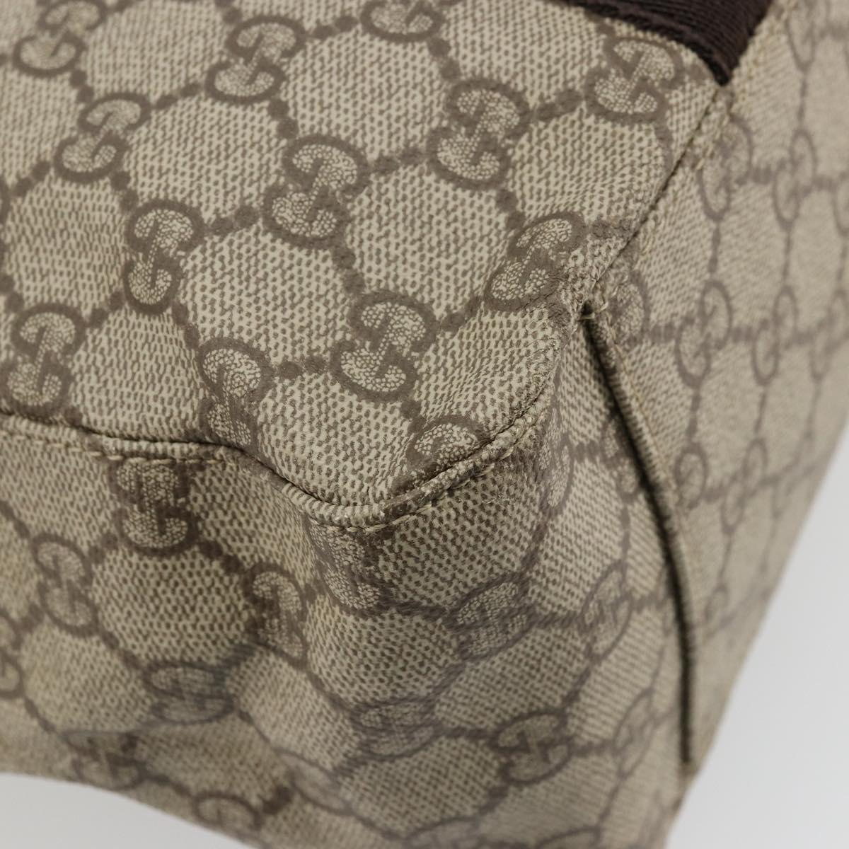 GUCCI GG Supreme Tote Bag PVC Beige Auth ep14474