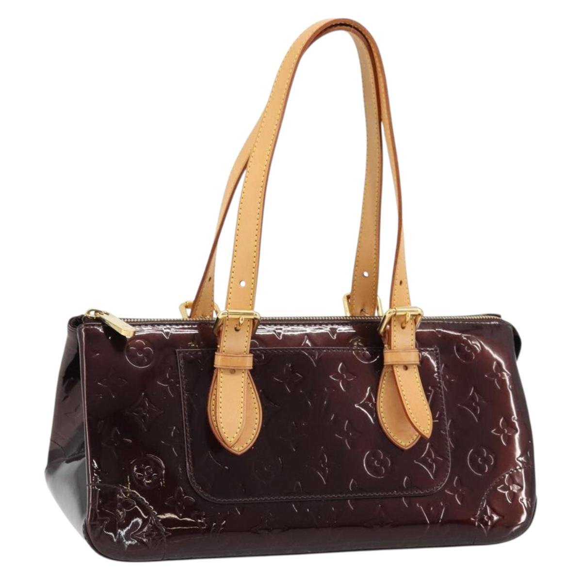 LOUIS VUITTON Monogram Vernis Rosewood Avenue Bag Amarante M93510 Auth ep14480V