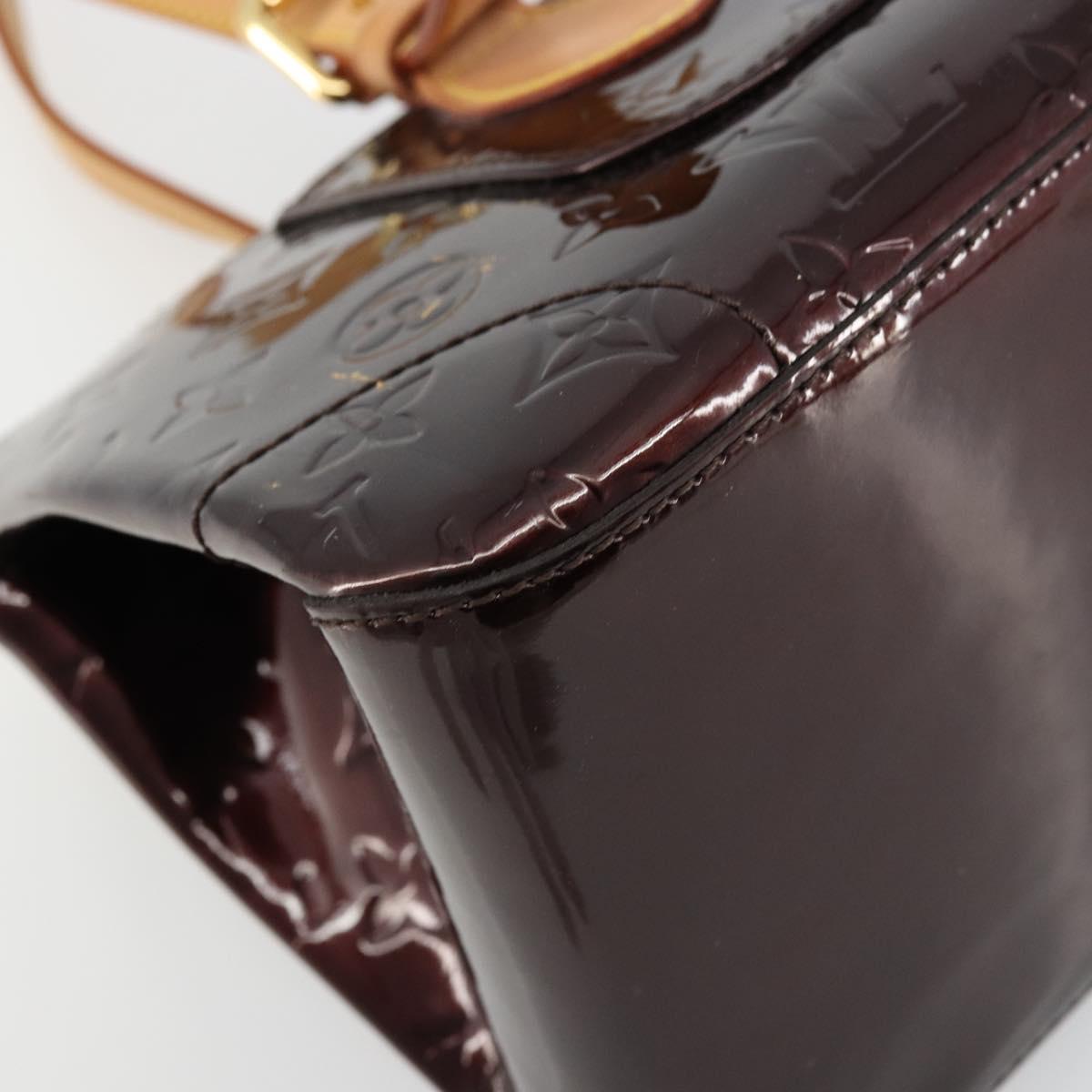 LOUIS VUITTON Monogram Vernis Rosewood Avenue Bag Amarante M93510 Auth ep14480V