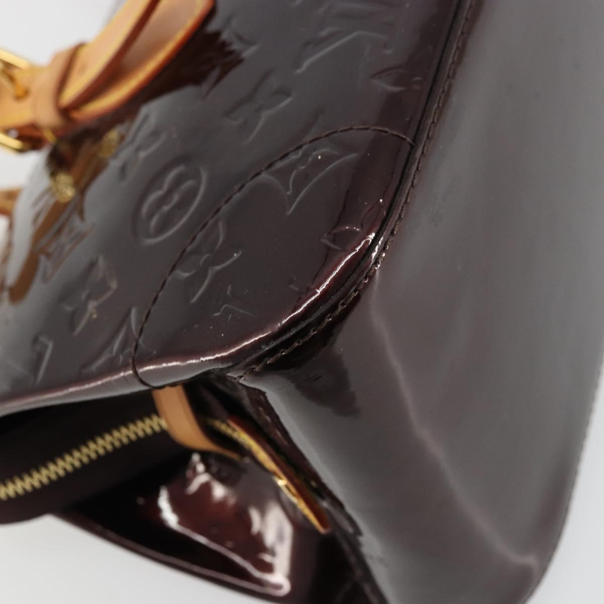 LOUIS VUITTON Monogram Vernis Rosewood Avenue Bag Amarante M93510 Auth ep14480V