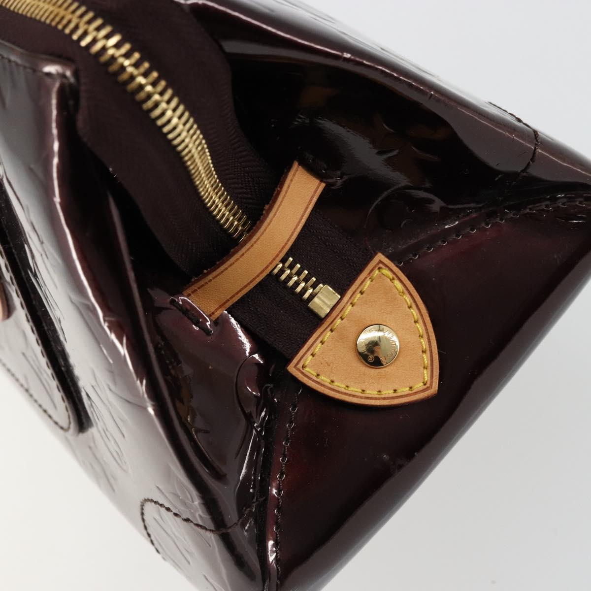 LOUIS VUITTON Monogram Vernis Rosewood Avenue Bag Amarante M93510 Auth ep14480V