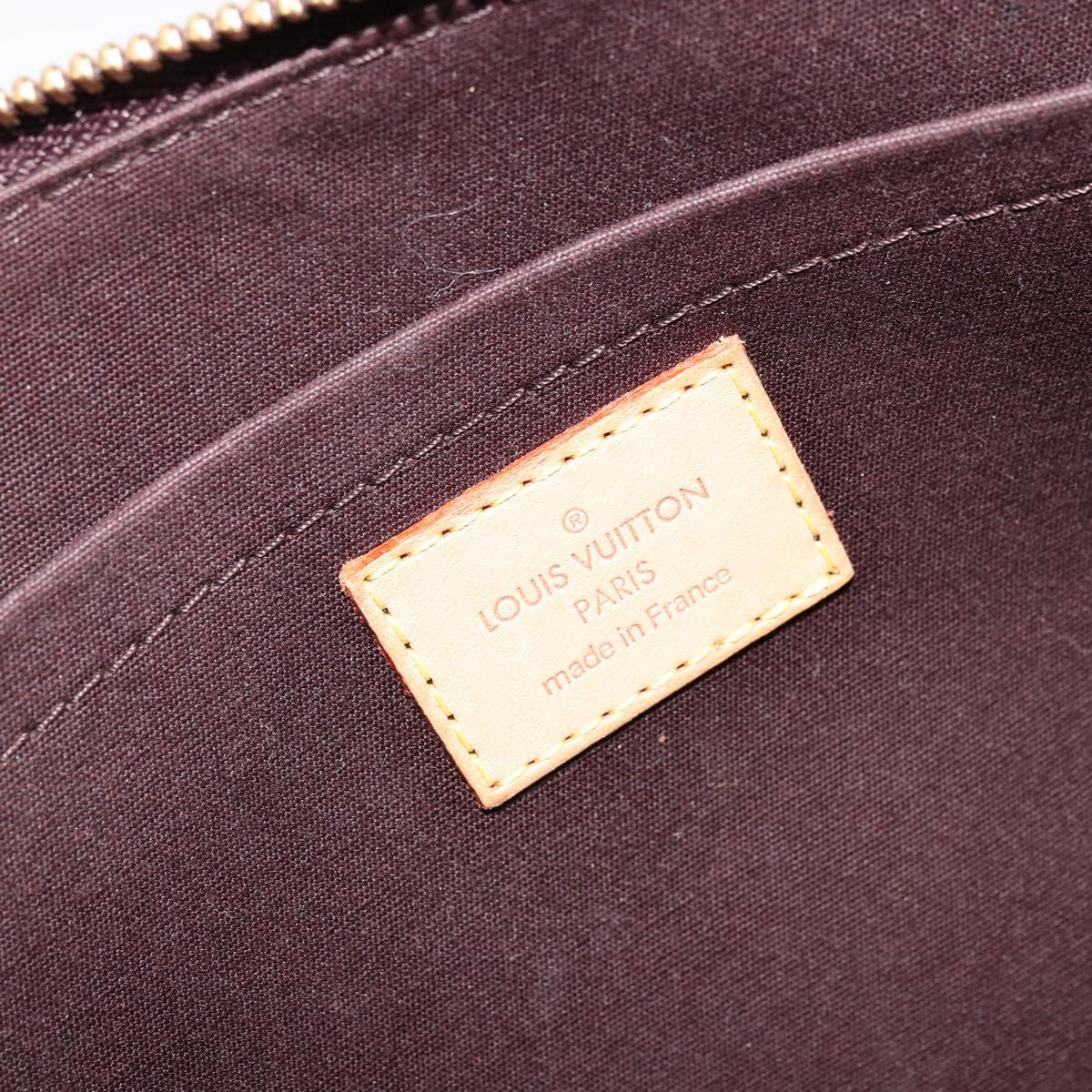 LOUIS VUITTON Monogram Vernis Rosewood Avenue Bag Amarante M93510 Auth ep14480V