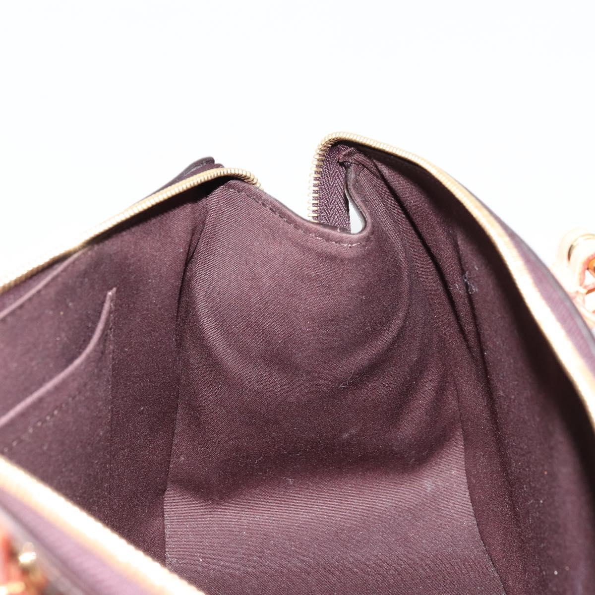 LOUIS VUITTON Monogram Vernis Rosewood Avenue Bag Amarante M93510 Auth ep14480V