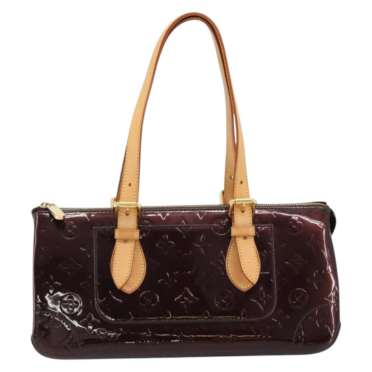 LOUIS VUITTON Monogram Vernis Rosewood Avenue Bag Amarante M93510 Auth ep14480V