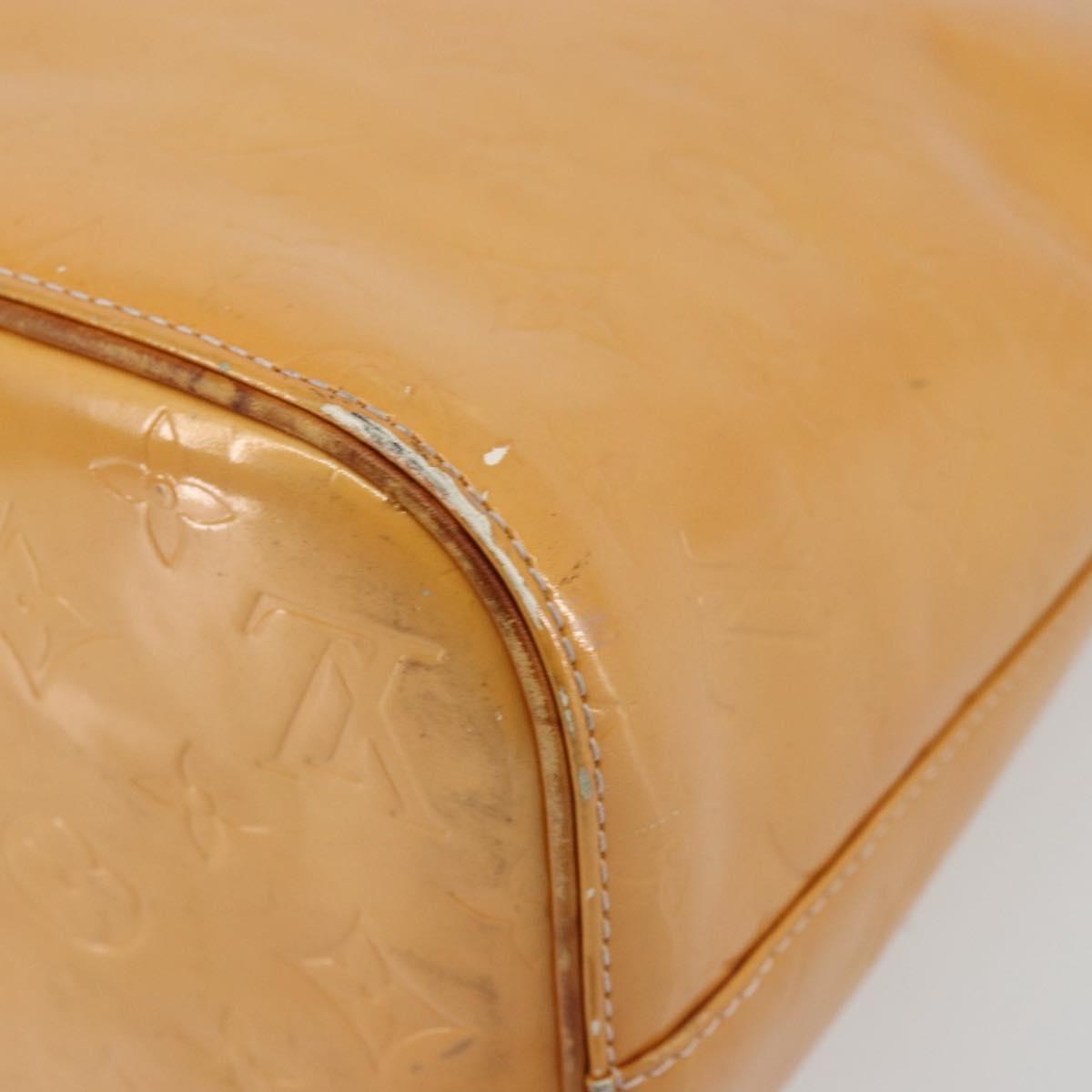 LOUIS VUITTON Monogram Vernis Houston Hand Bag Rose M91054 LV Auth ep14487