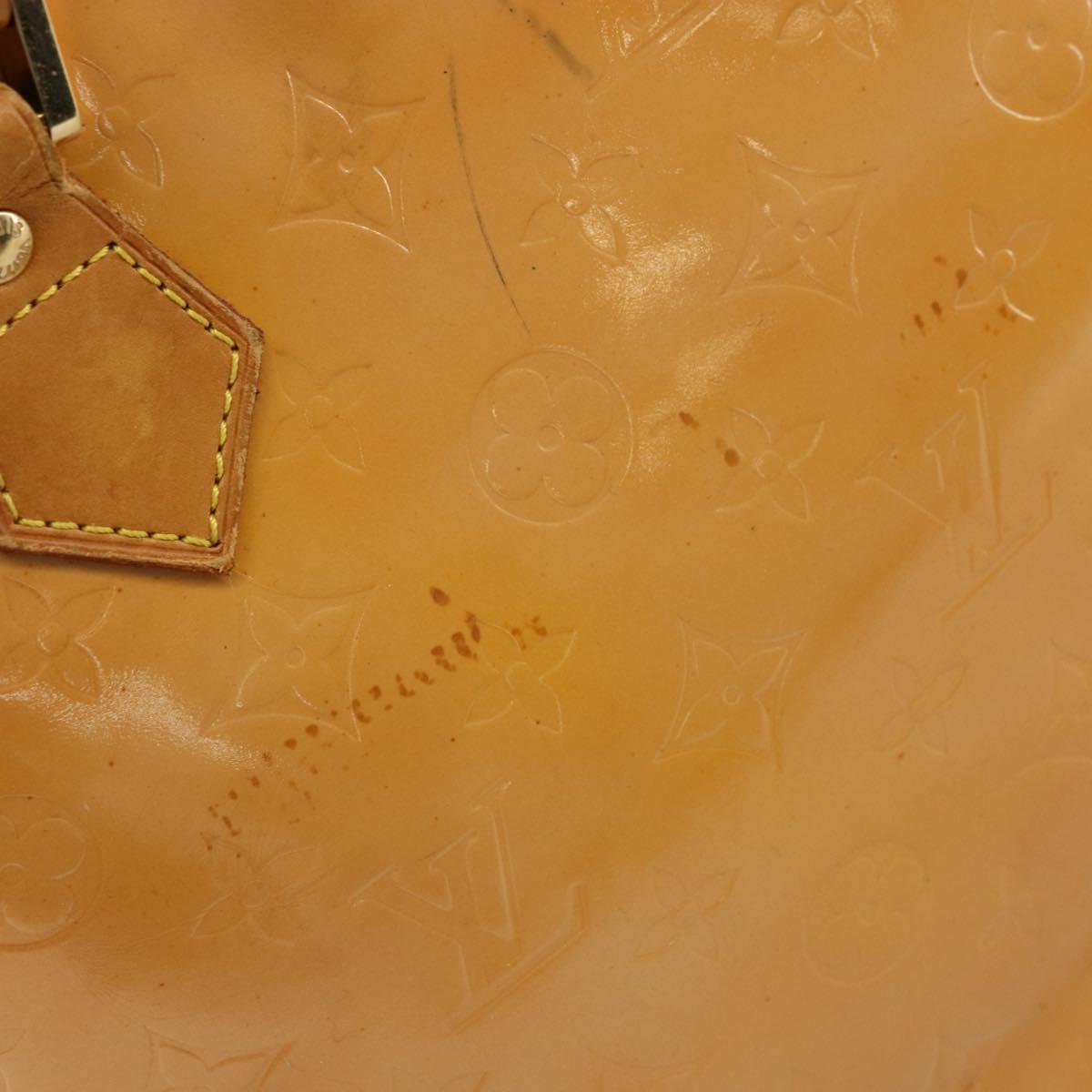 LOUIS VUITTON Monogram Vernis Houston Hand Bag Rose M91054 LV Auth ep14487