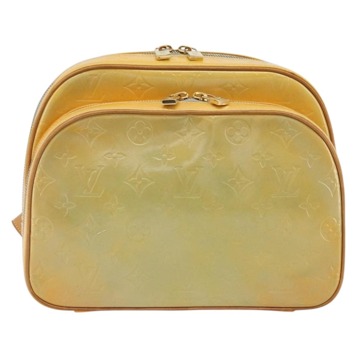 LOUIS VUITTON Monogram Vernis Marley Backpack Gris M91038 LV Auth ep14492