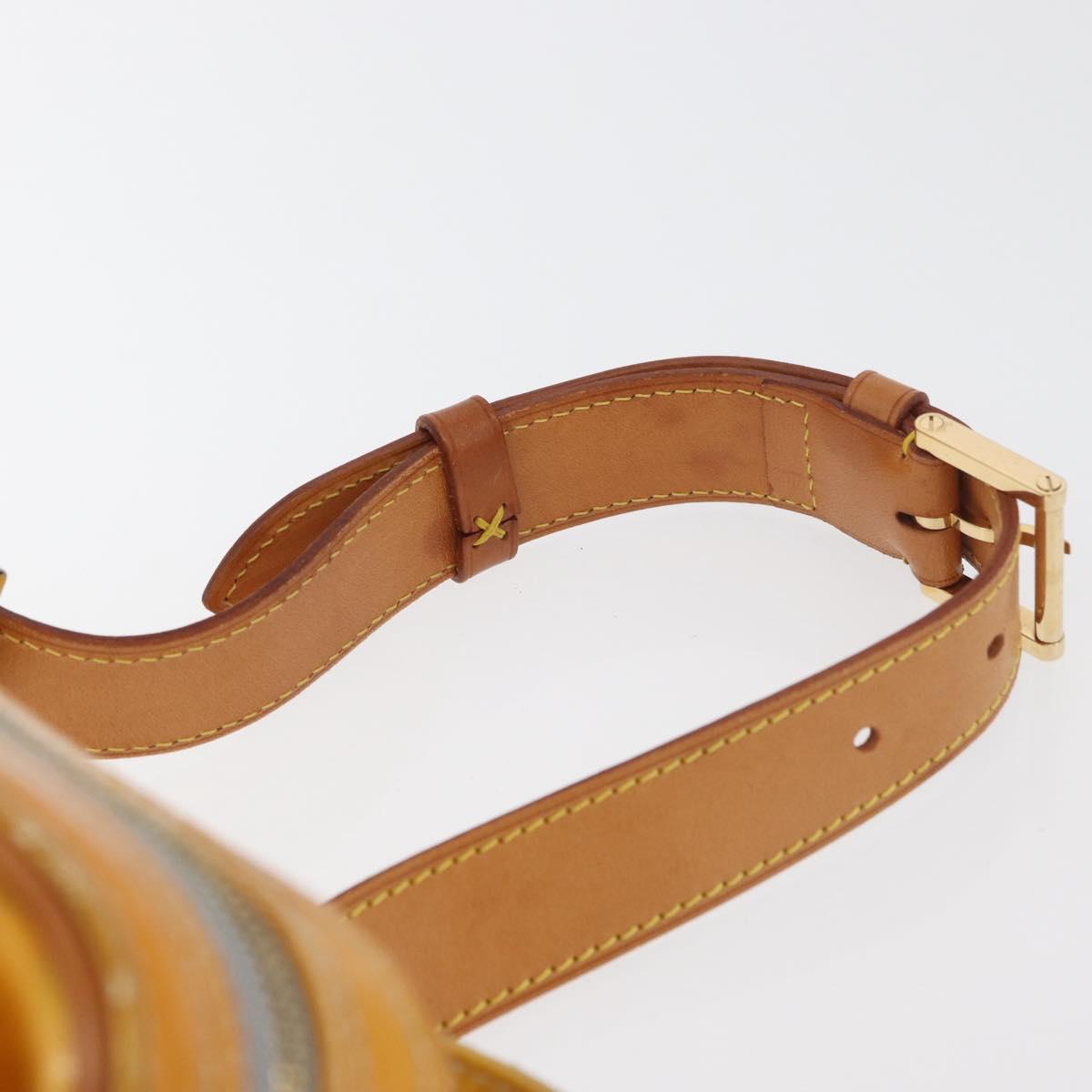 LOUIS VUITTON Monogram Vernis Fulton Waist bag Gris M91041 LV Auth ep14498
