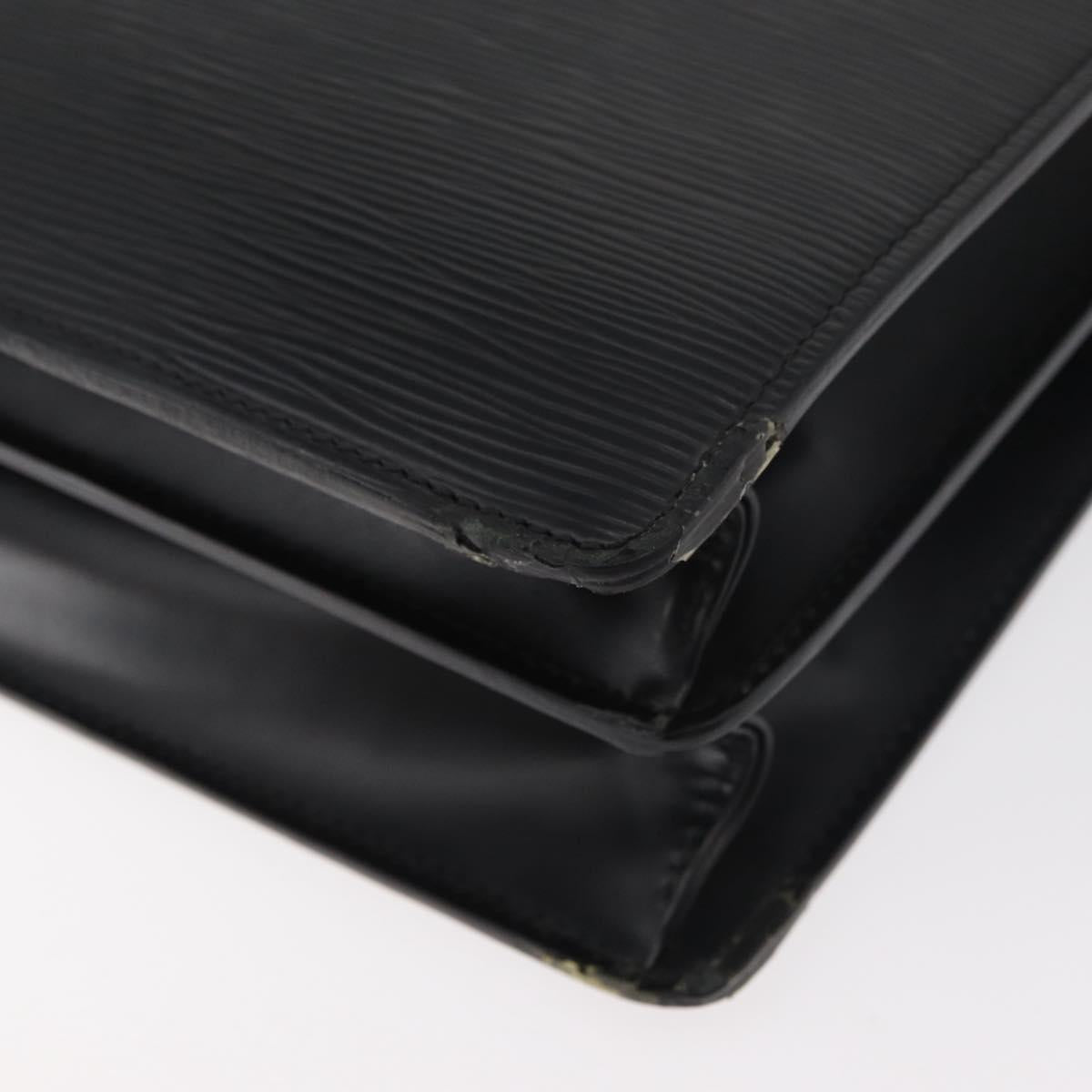 LOUIS VUITTON Epi Serviette Conseiller Business Bag Black M54422 LV Auth ep14499