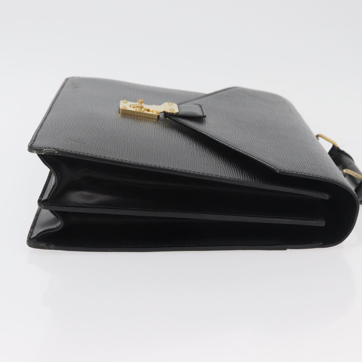 LOUIS VUITTON Epi Serviette Conseiller Business Bag Black M54422 LV Auth ep14499