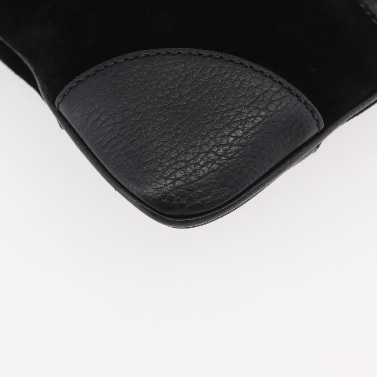 GUCCI GG Canvas Guccissima Bag Leather Suede Outlet Black 272396 Auth ep14504A