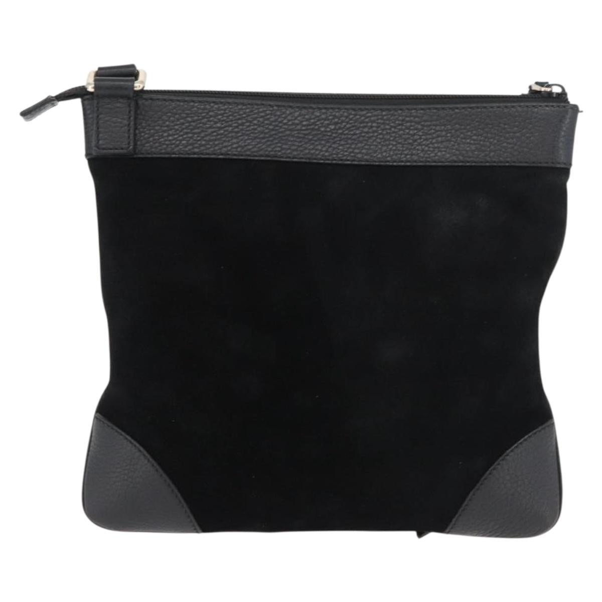 GUCCI GG Canvas Guccissima Bag Leather Suede Outlet Black 272396 Auth ep14504A