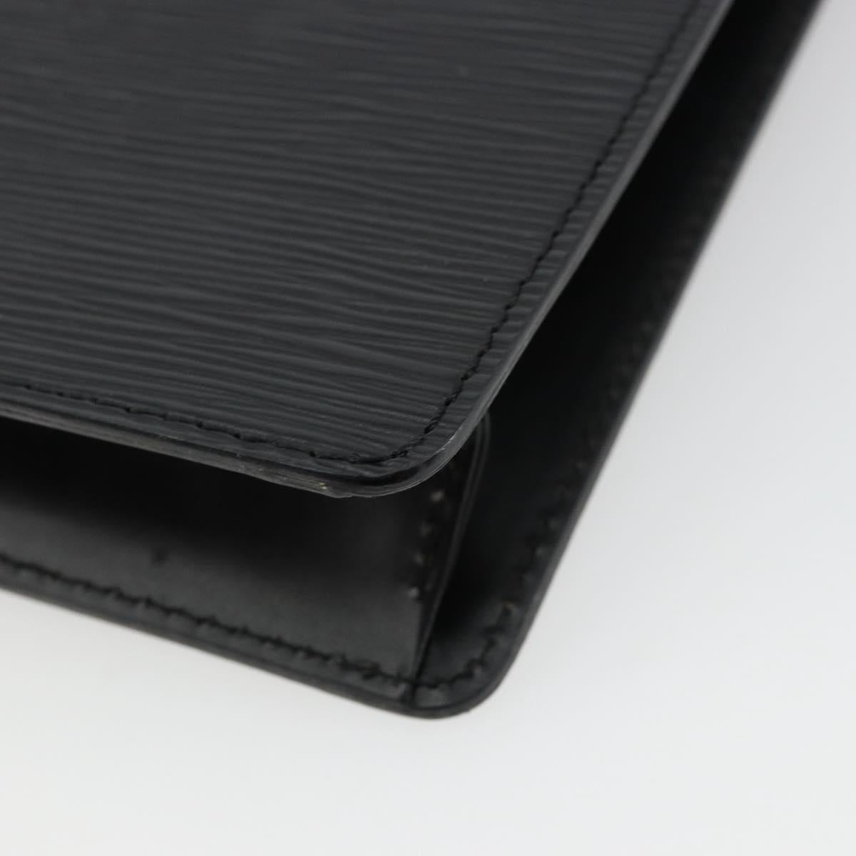 LOUIS VUITTON Epi Pochette Homme Clutch Bag Black M52522 LV Auth ep14507
