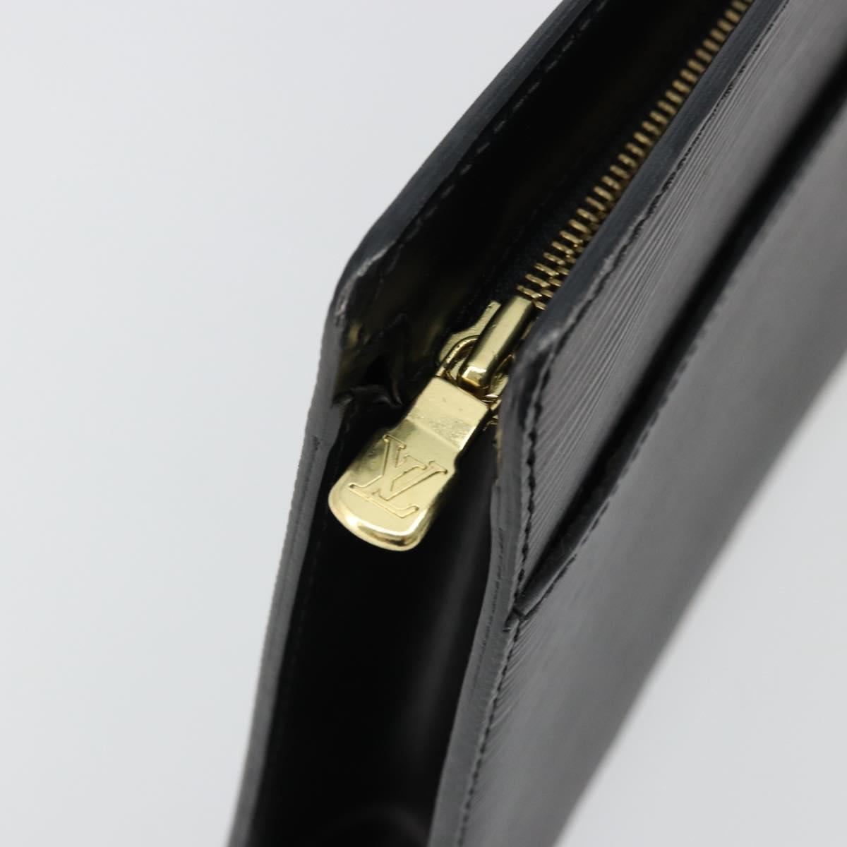 LOUIS VUITTON Epi Pochette Homme Clutch Bag Black M52522 LV Auth ep14507