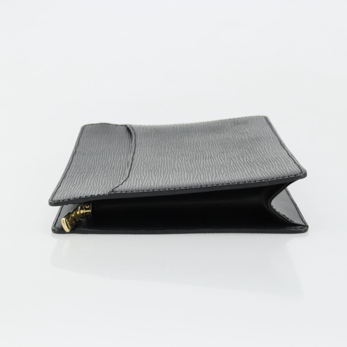 LOUIS VUITTON Epi Pochette Homme Clutch Bag Black M52522 LV Auth ep14507
