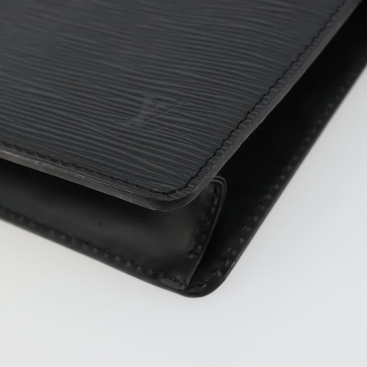 LOUIS VUITTON Epi Pochette Homme Clutch Bag Black M52522 LV Auth ep14507