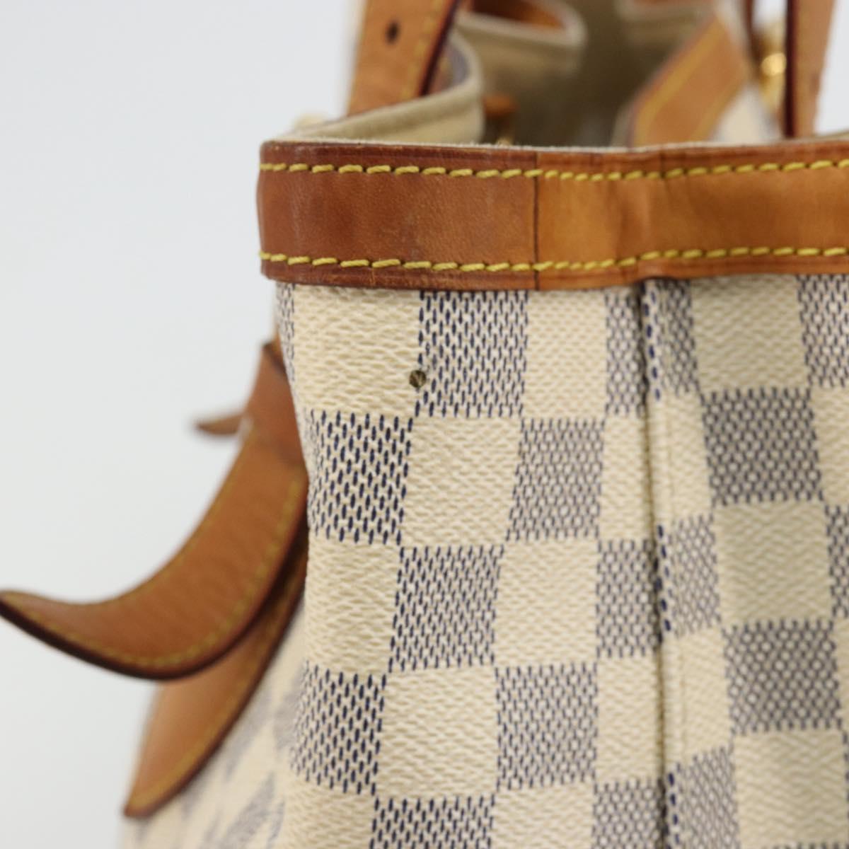 LOUIS VUITTON Damier Azur Hampstead MM Tote Bag N51206 LV Auth ep14515