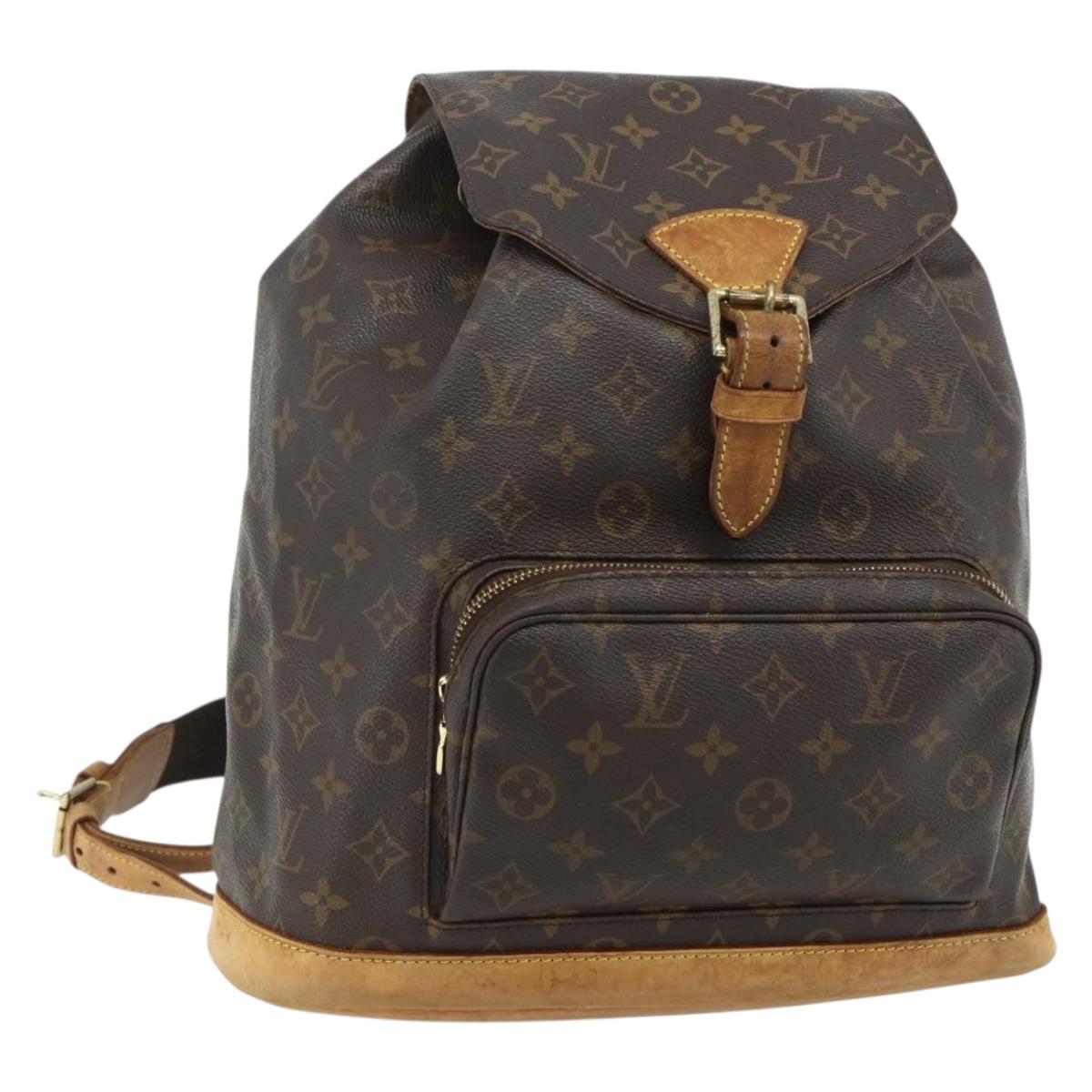 LOUIS VUITTON Monogram Montsouris GM Backpack M51135 LV Auth ep14541