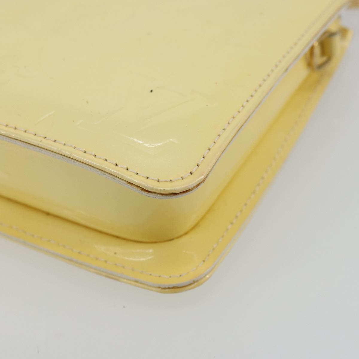 LOUIS VUITTON Monogram Vernis Lexington Pouch Perle M91345 LV Auth ep14558