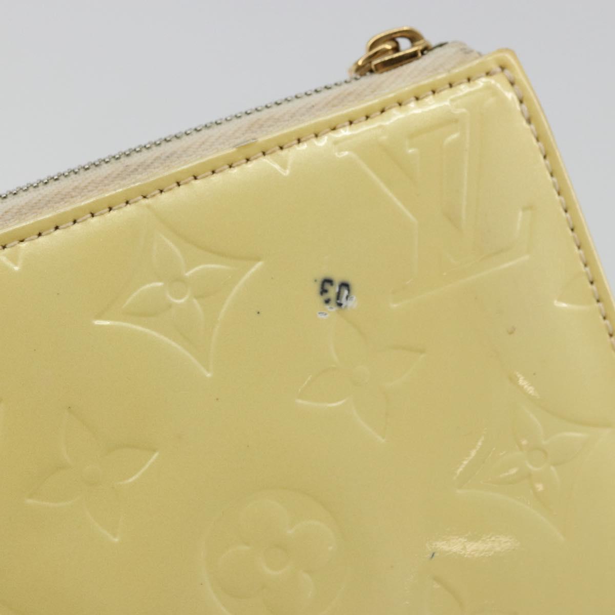 LOUIS VUITTON Monogram Vernis Lexington Pouch Perle M91345 LV Auth ep14558