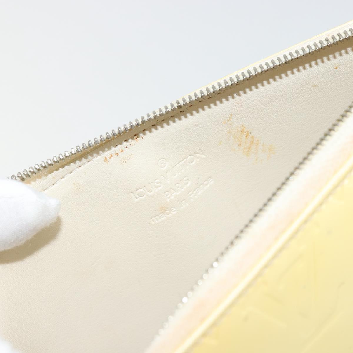 LOUIS VUITTON Monogram Vernis Lexington Pouch Perle M91345 LV Auth ep14558