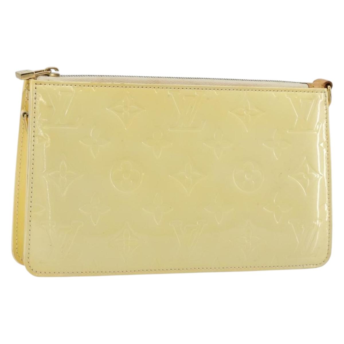 LOUIS VUITTON Monogram Vernis Lexington Pouch Perle M91345 LV Auth ep14558