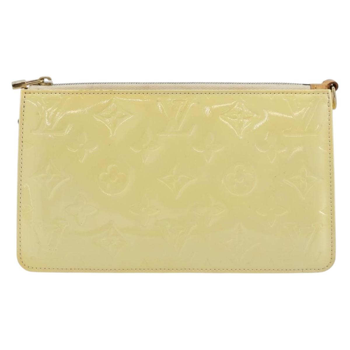 LOUIS VUITTON Monogram Vernis Lexington Pouch Perle M91345 LV Auth ep14558