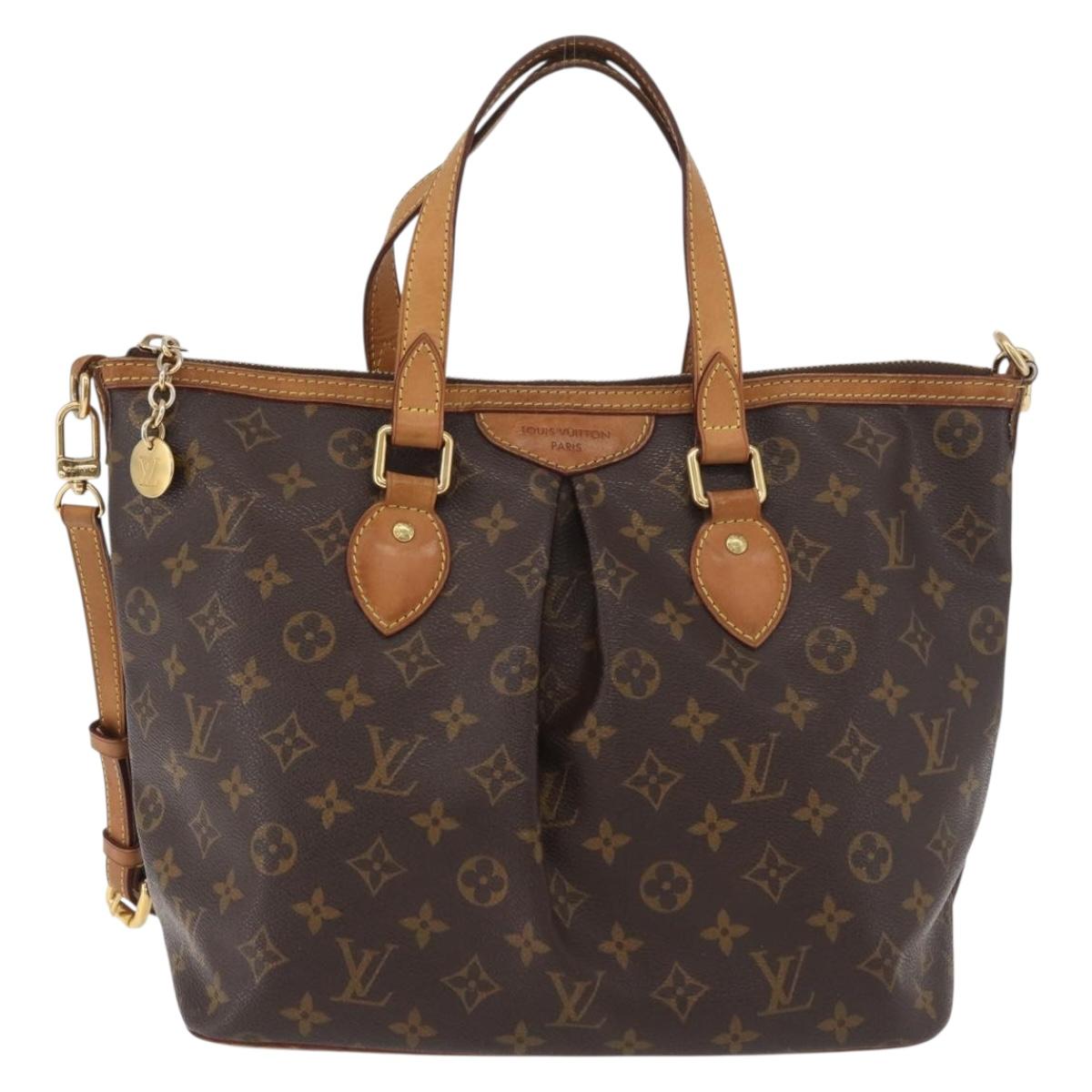 LOUIS VUITTON Monogram Palermo PM Tote Bag M40145 LV Auth ep14576A