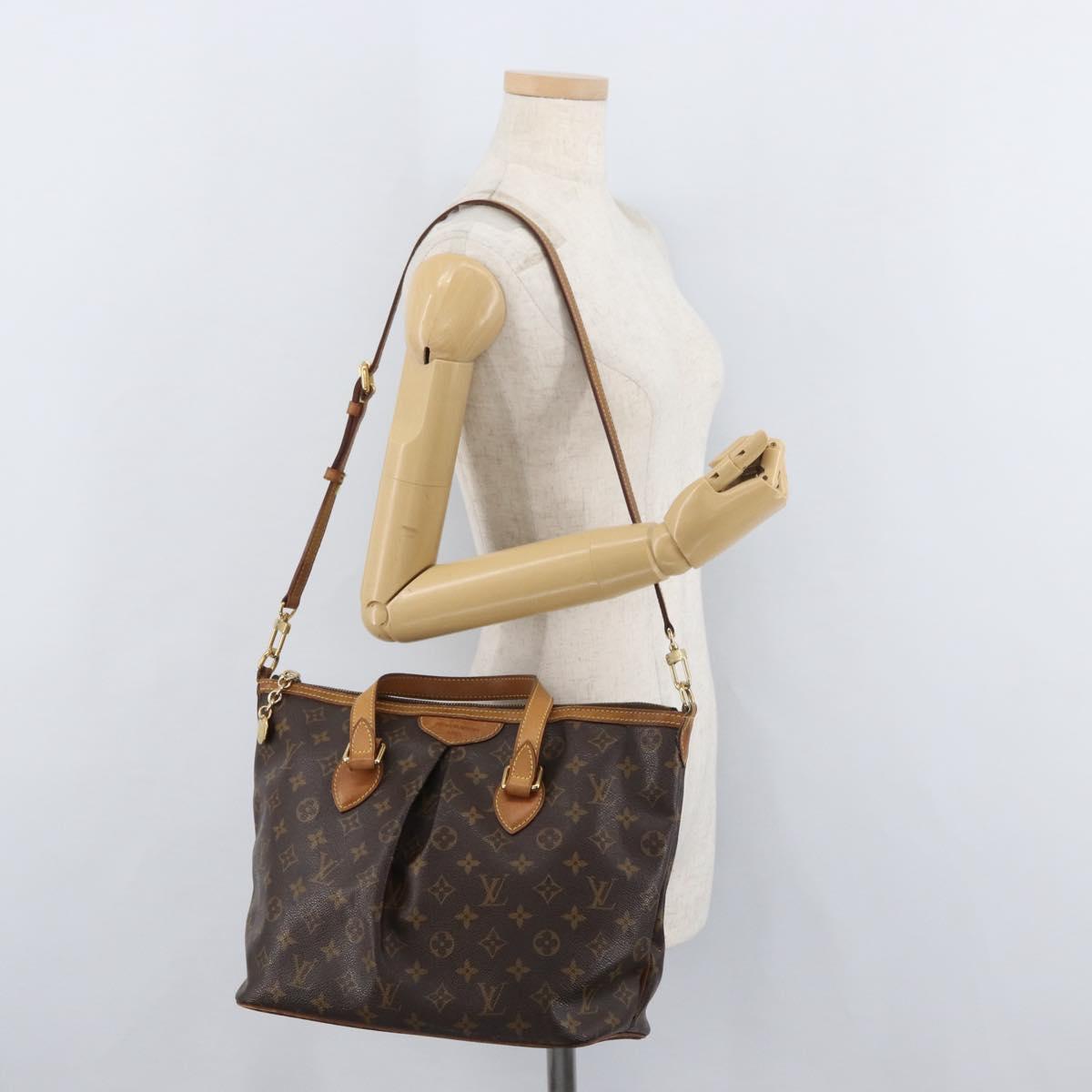 LOUIS VUITTON Monogram Palermo PM Tote Bag M40145 LV Auth ep14576A