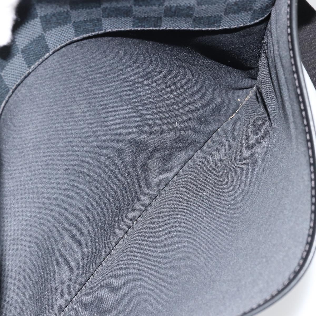 LOUIS VUITTON Damier Graphite Daniel MM Shoulder Bag N58029 LV Auth ep14582