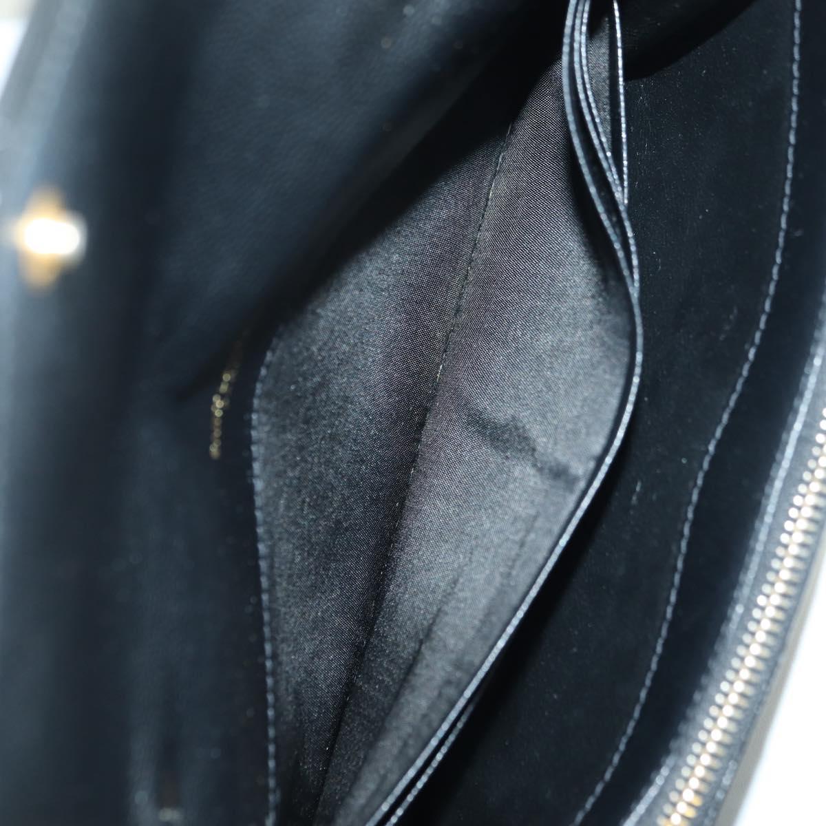SAINT LAURENT Cassandra Envelope Chain Wallet Leather Black Auth ep14597V