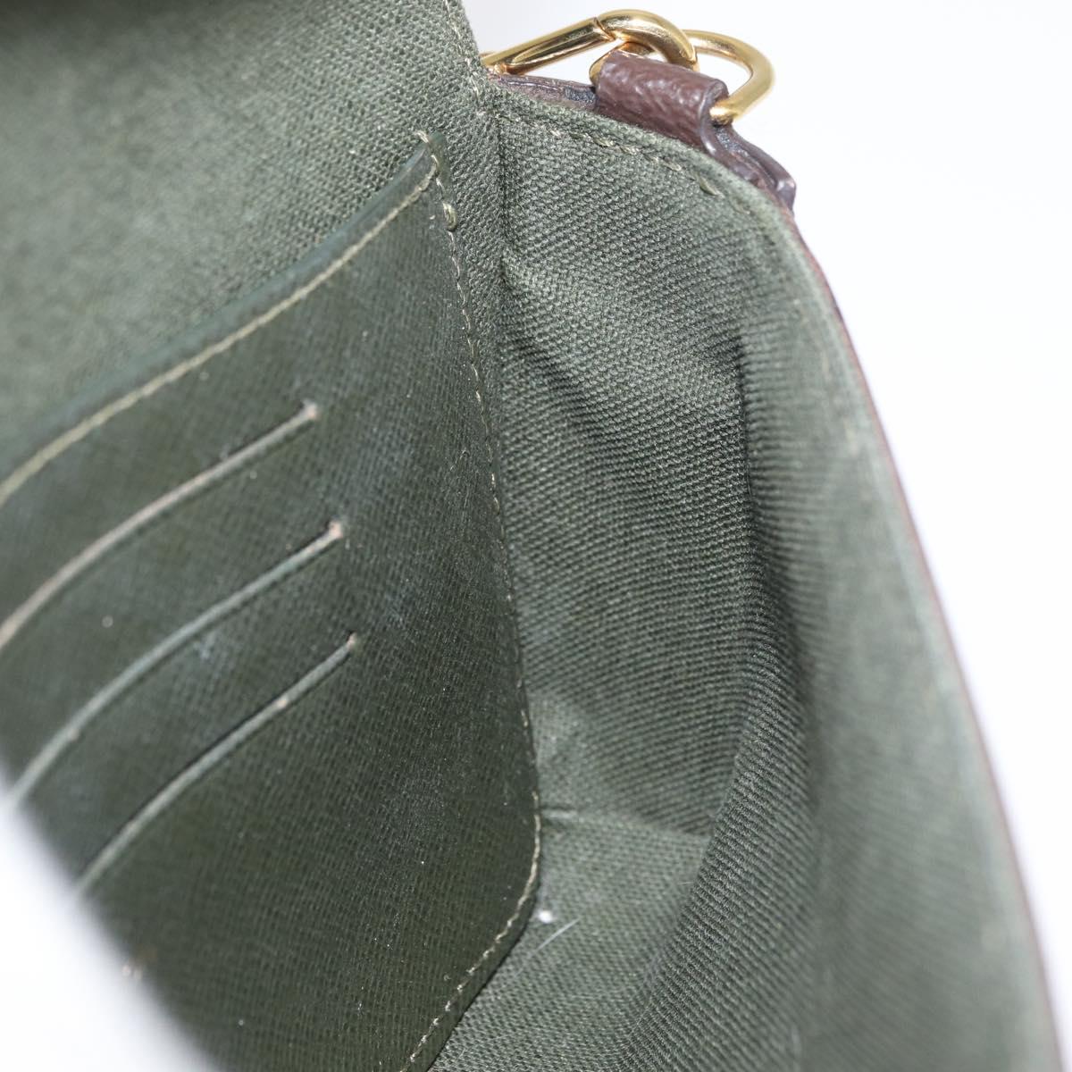 LOUIS VUITTON Monogram Multi Pochette Felicie Pouch Khaki M80091 Auth ep14598A