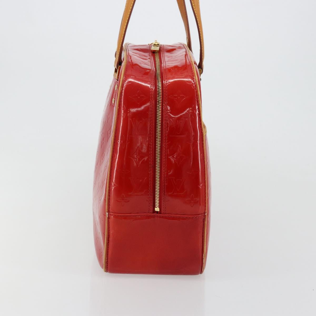 LOUIS VUITTON Monogram Vernis Sutton Hand Bag Red Rouge M91080 LV Auth ep14602