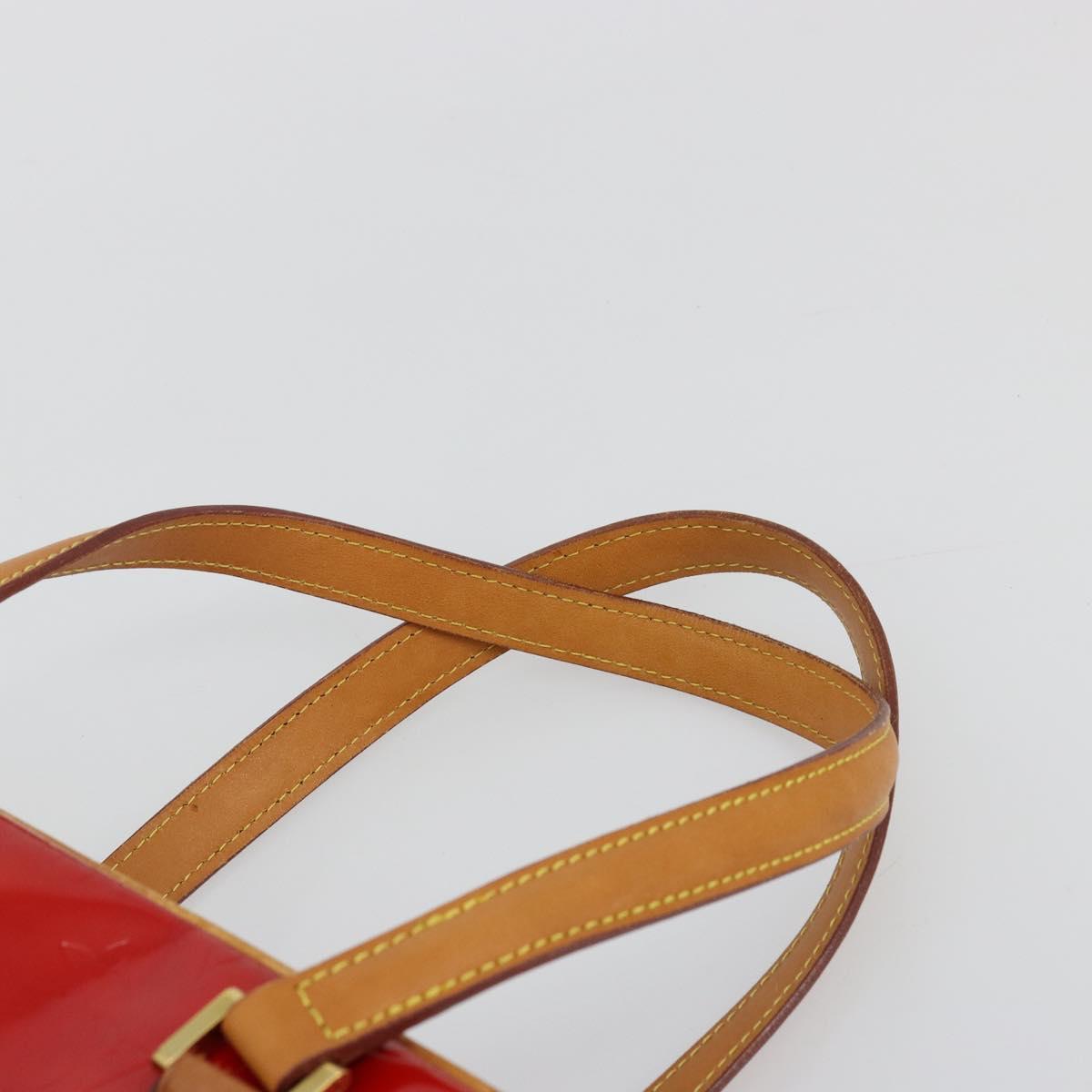 LOUIS VUITTON Monogram Vernis Sutton Hand Bag Red Rouge M91080 LV Auth ep14602